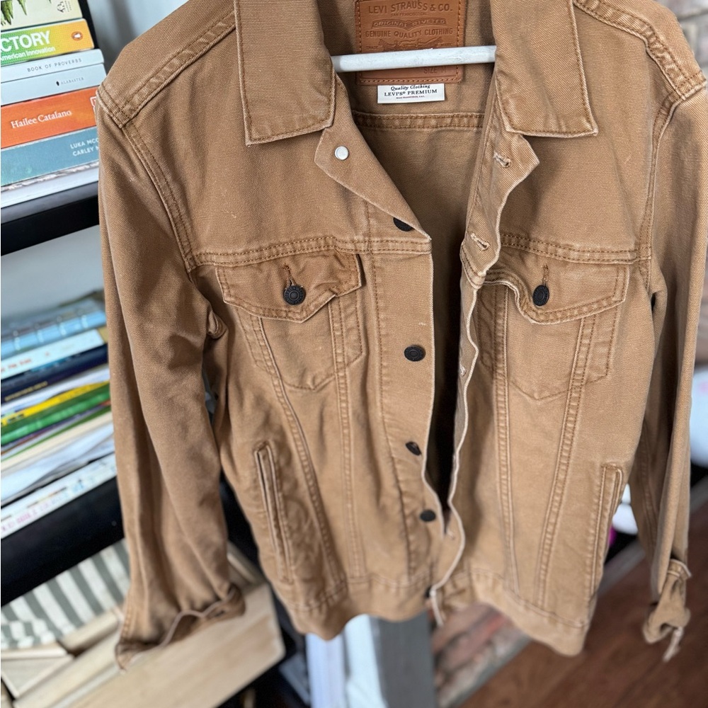 Tan Denim Jacket, Oversize